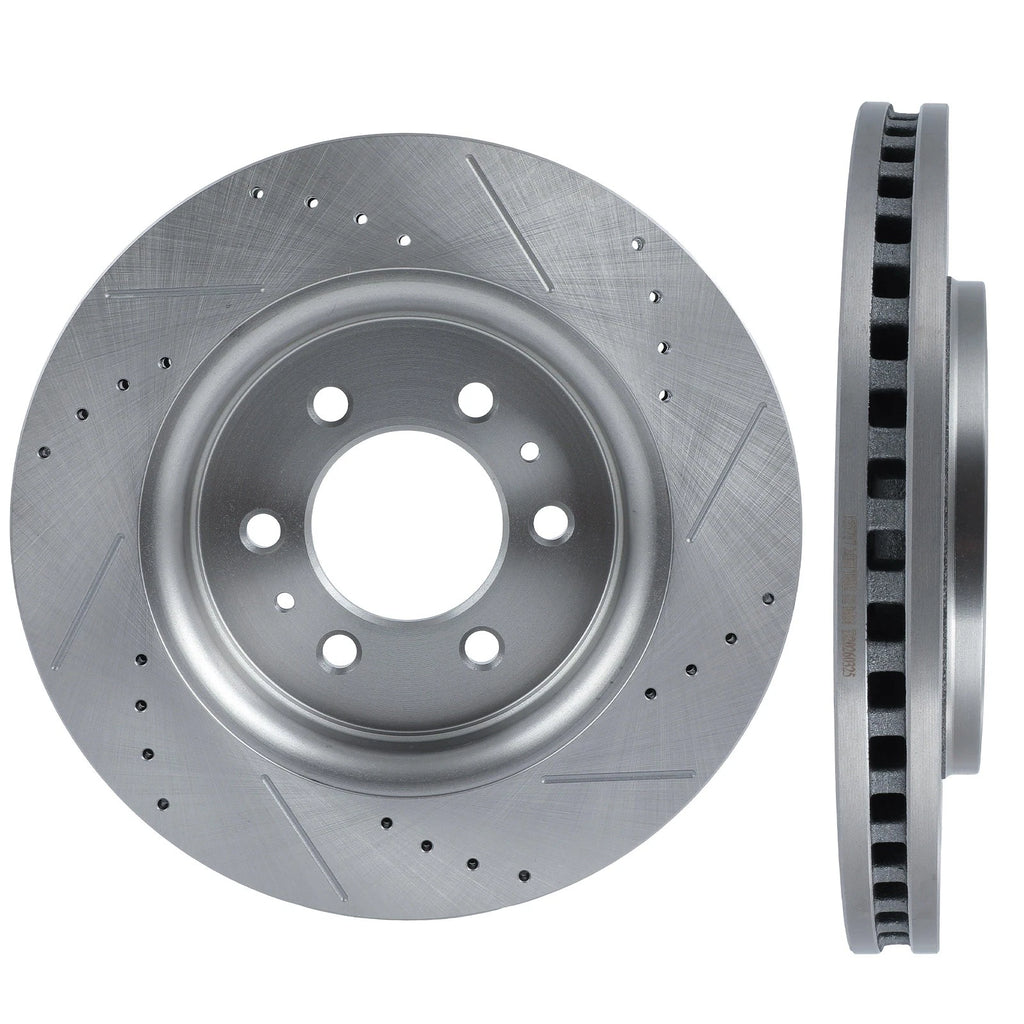 Front Drilled Slotted Brake Rotors for Ford F-150 (2015–2020)