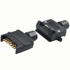 7 Pin Flat Trailer Connector Set for Caravan and Boat