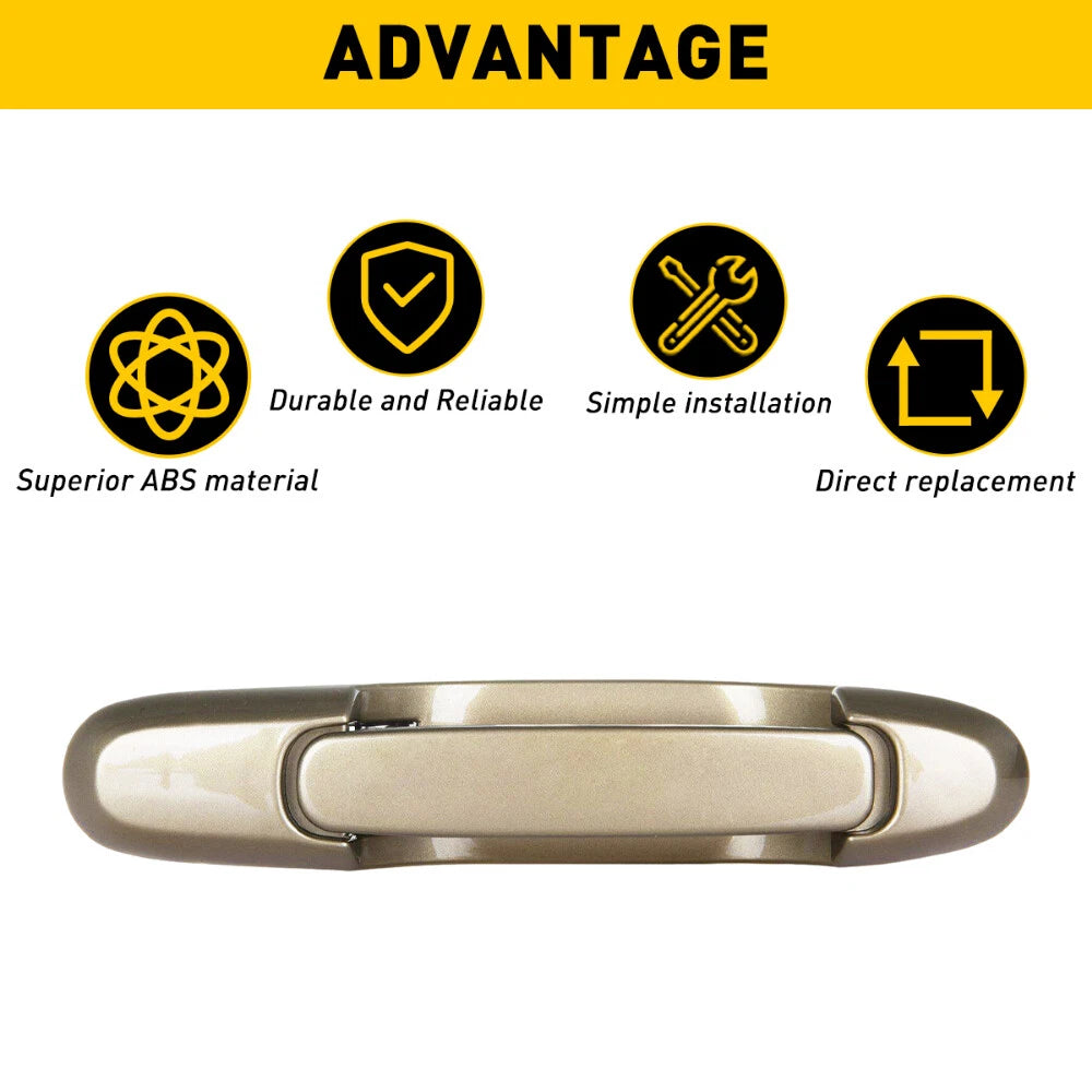 Door Handle for Toyota Sienna (1998–2003) Exterior Sliding Rear Right Left Beige