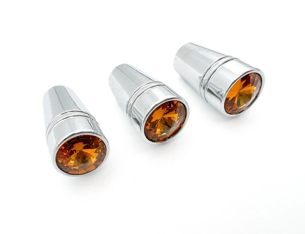 Chrome Amber Crystal Mini Toggle Switch Extension 1 in for Peterbilt (2014–2026)
