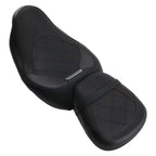 Black Blue Leather Seats for Harley Touring (2009–2024)