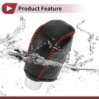 Car Gear Shift Knob Cover for Hyundai Sonata 2011-2014 - Pebbled Black Red