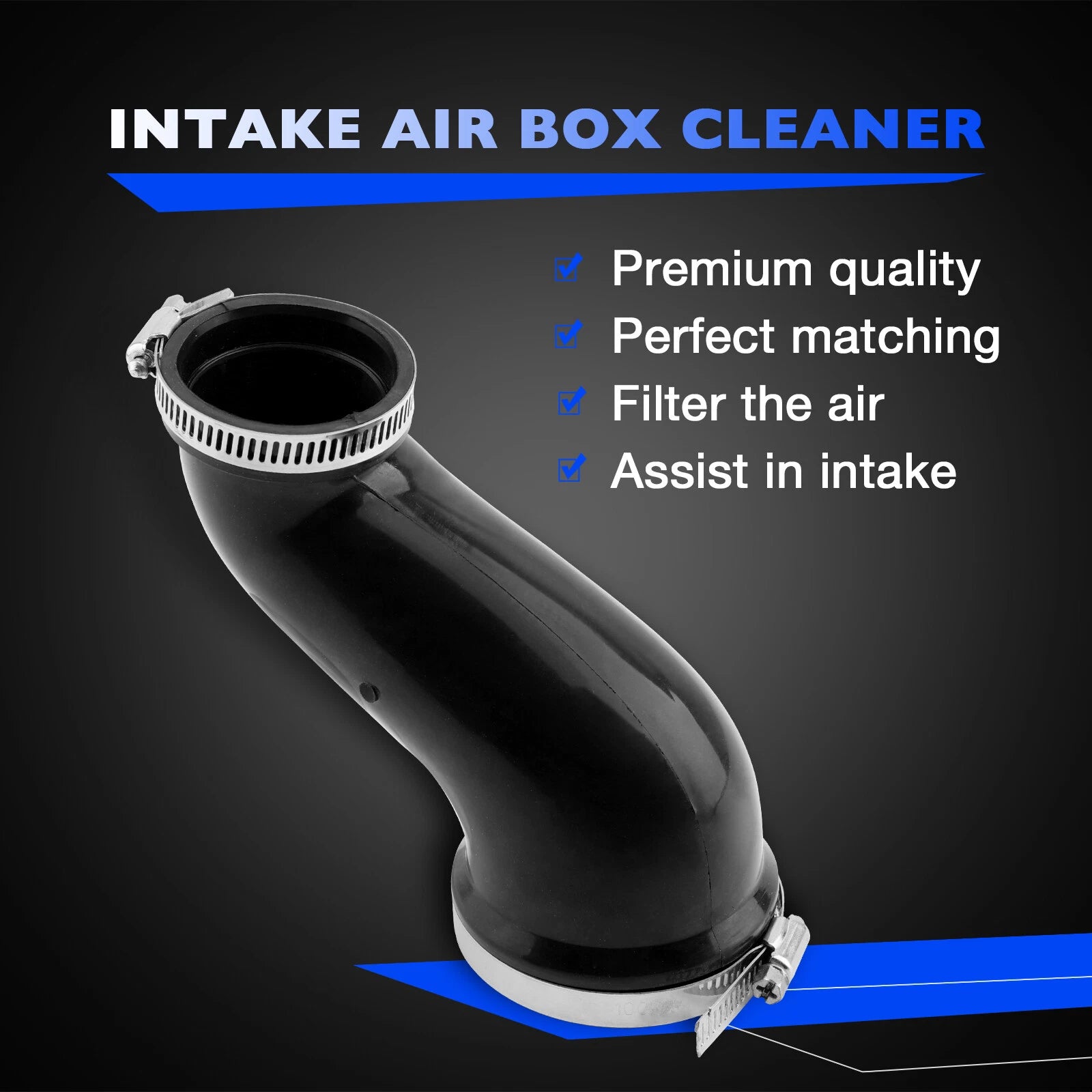 Intake Air Box Tube Duct Cleaner Joint for Yamaha Warrior 350 (1987–2004)