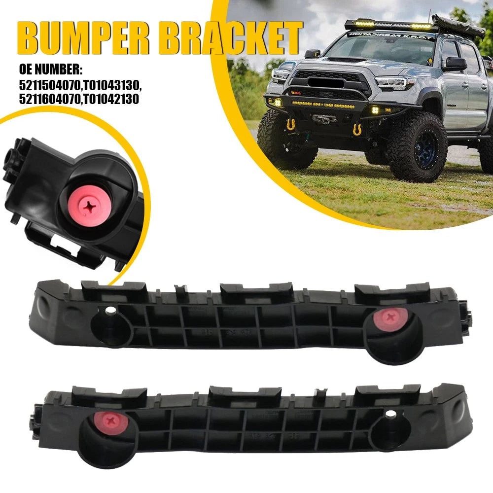 Bumper Bracket Set of 2 for Toyota (2016–2018) TO1043130, TO1042130 Steel