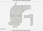EVA Foam Pad Flooring Mat for Cruiser Yachts 3572 Express (2002)