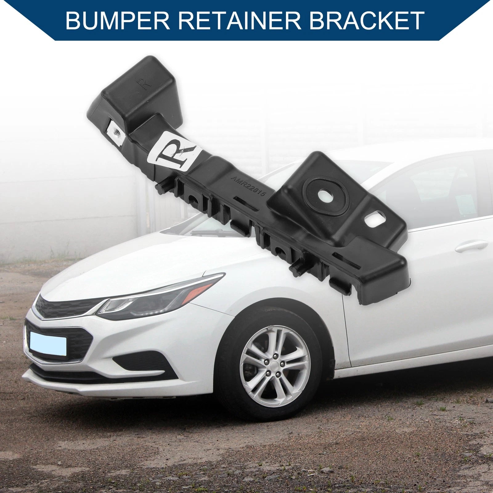 Right Front Bumper Support Bracket for Chevy Malibu (2016–2022) ABS Black