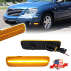 2X Amber Lens LED Side Corner Signal Lights for Chrysler Pacifica (2004–2008)