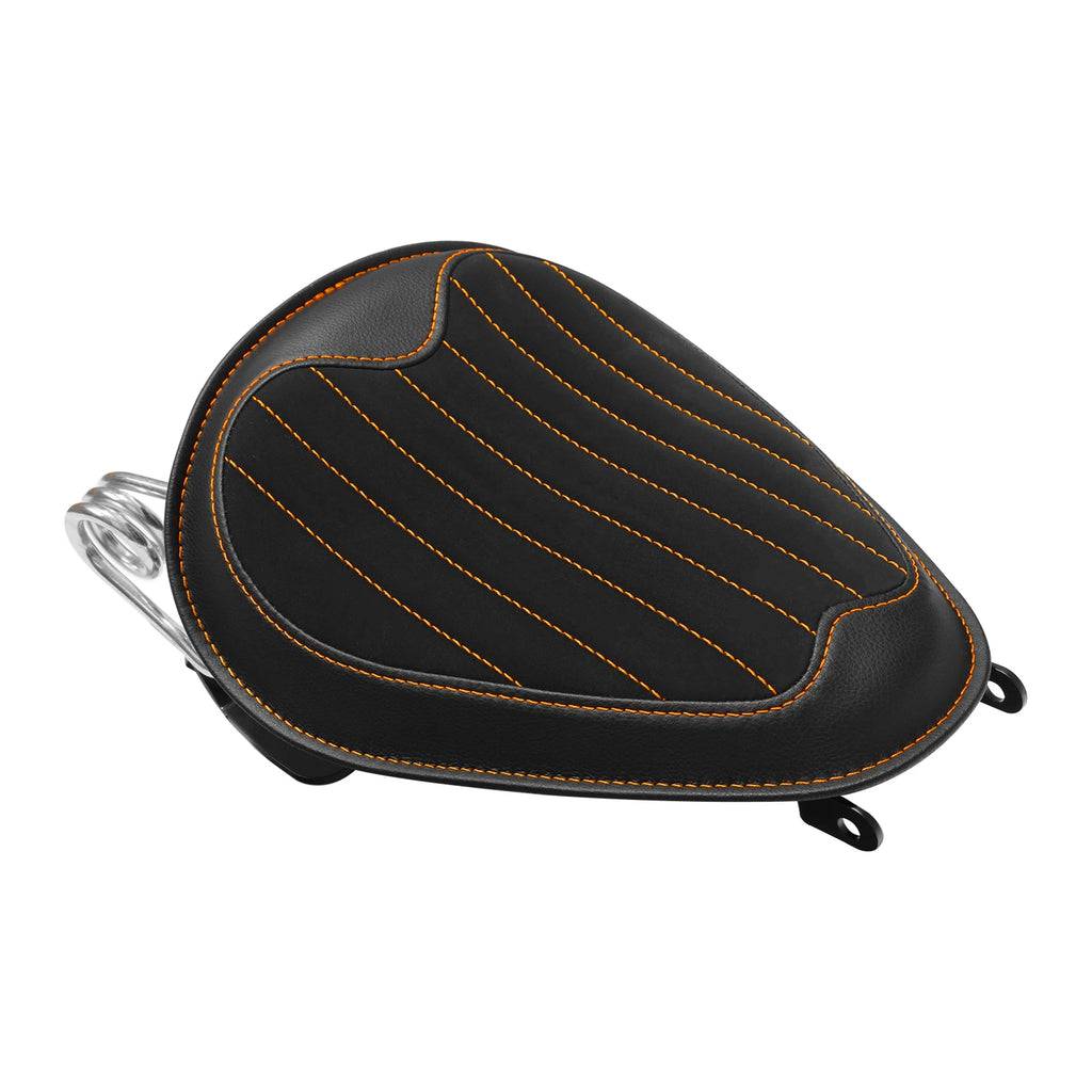 Solo Seat for Harley Dyna Street Bob Low Rider (2007–2017) - Black Orange