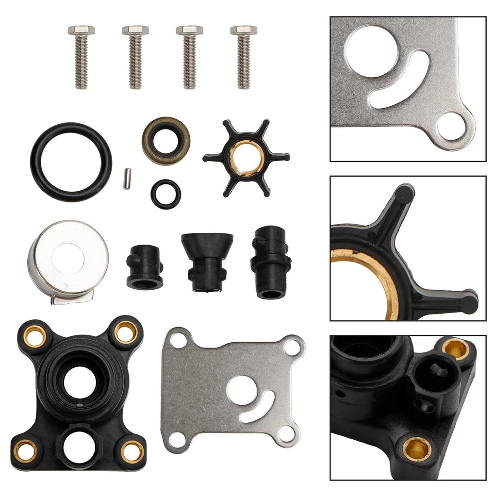 Water Pump Impeller Kit for Johnson Evinrude 8-15HP Outboard (18-3327)