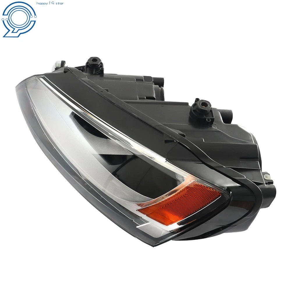 Driver Left Headlight for Volkswagen Jetta (2011-2018) Halogen Black
