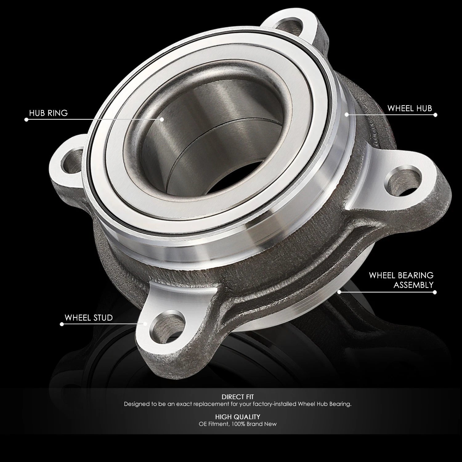 Set of 2 Wheel Bearings for Land Cruiser Sequoia Tundra LX570 (2007–2022)