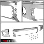 Chrome Steel Front Bumper Face Bar for Toyota Tundra (2007–2013)