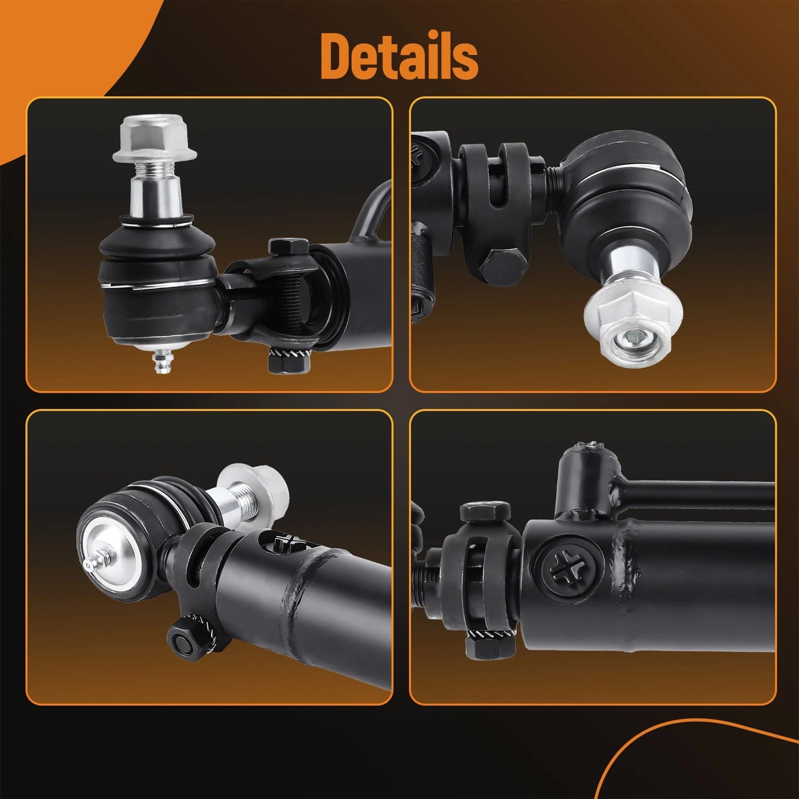 2X Steering Cylinder for Case 580C 580D 580E 580F 580SD 580SE 584D (1970–2023)