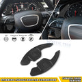 Carbon Fiber Black Paddle Shifter Extension for Audi A4–A7 (2017–2023)