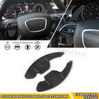 Carbon Fiber Black Paddle Shifter Extension for Audi A4–A7 (2017–2023)