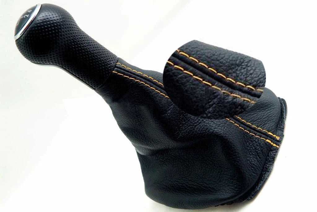 Manual Shift Boot Cover for VW Jetta Vento MK4 (1999–2004) Yellow Stitch
