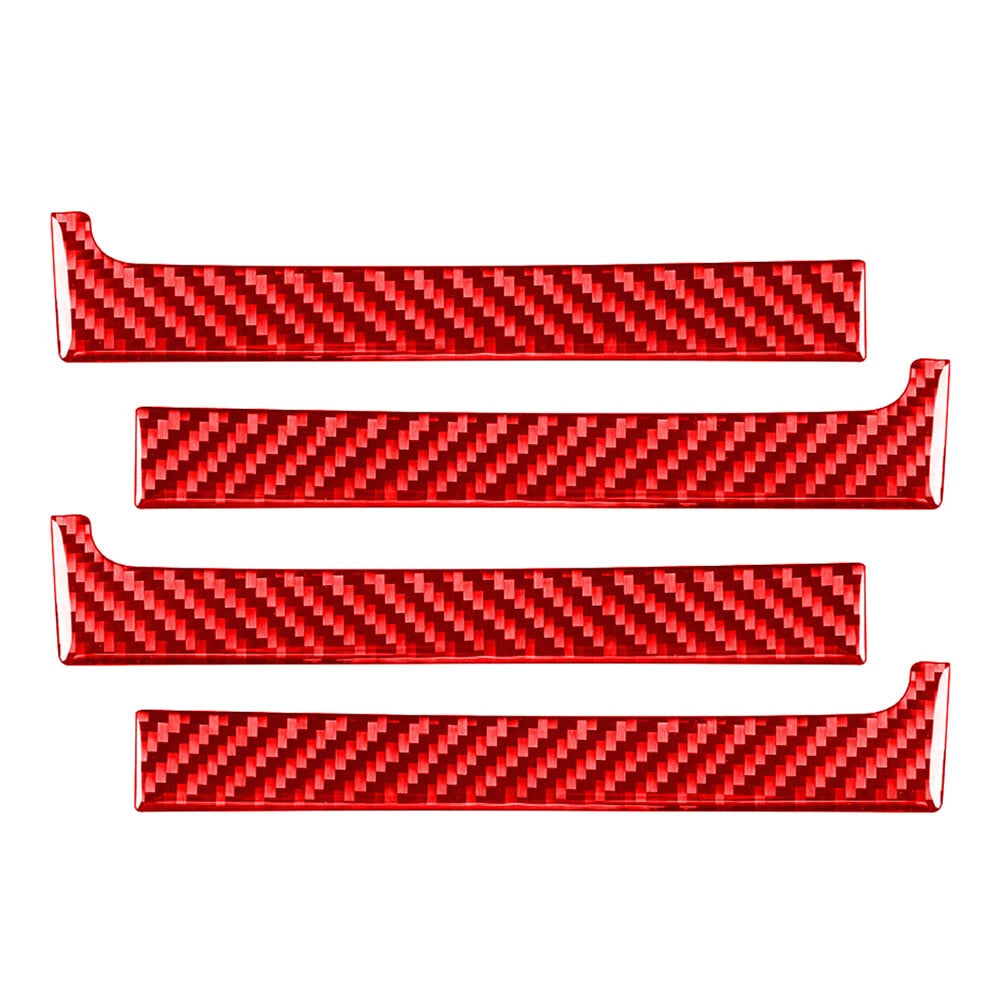 Set of 4 Carbon Fiber Interior Door Handle Trim for Toyota Tundra (2014–2021)