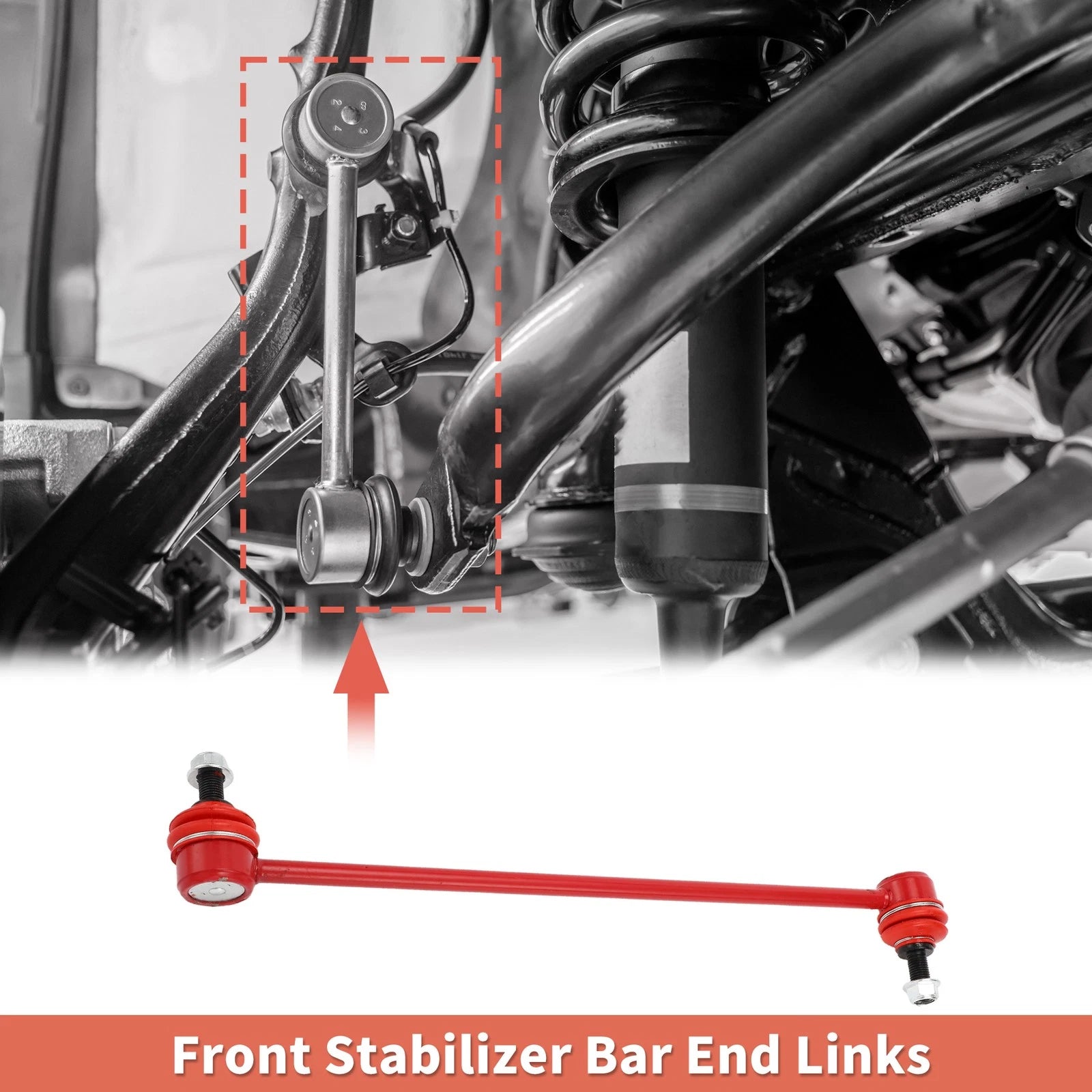 2pcs Front Sway Bar Links Stabilizer Link Kit for Honda Civic (2016–2017)