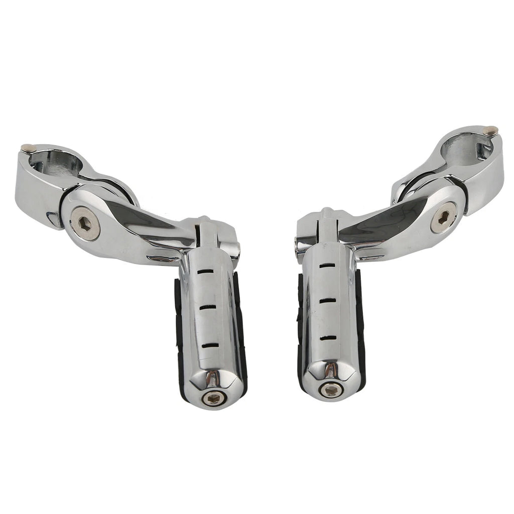 1 1/4" Highway Bar Short Angled Footpeg Mount for Harley Touring Softail