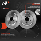 Set of 2 Rear Disc Brake Rotors & Ceramic Pads for Ford Explorer (2011–2017)