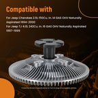 Aluminum Fan Clutch for Jeep Cherokee TJ Wrangler 2.5L 4.0L (1991–2000)