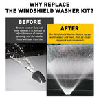 2X Windshield Washer Nozzles for Universal Vehicles
