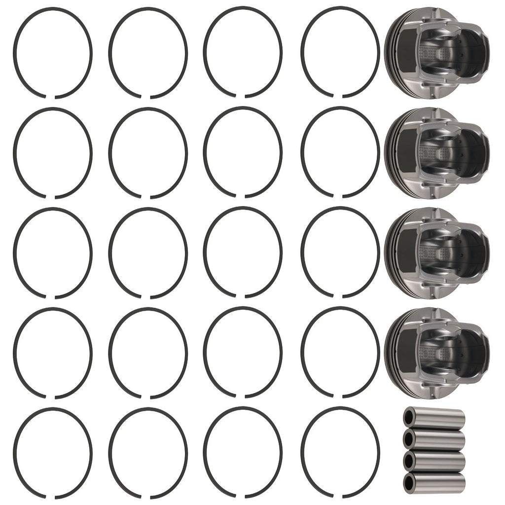 4 Piston & Ring Kit for Hyundai Kia Accent Rio 1.6L (2012–2016)