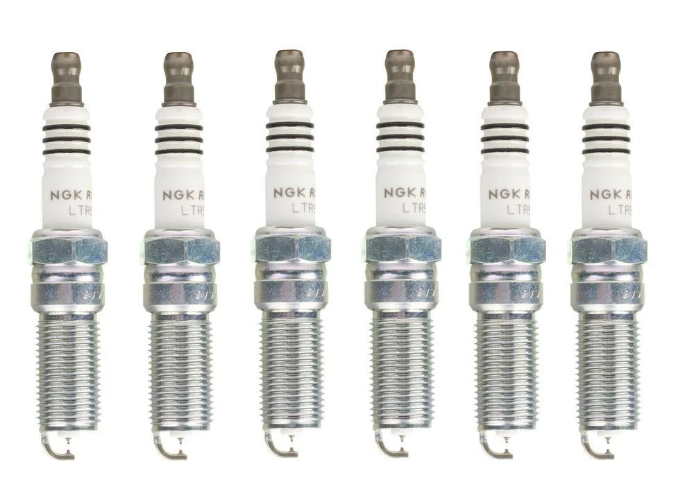 Set of 6 NGK Ruthenium HX Spark Plugs (Gap 0.044) for