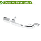 Exterior Door Handle for Hyundai Kia (No. 836511F000) Silver Tone Rear Left