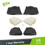6pcs Seat Cover Set + Foam for Jeep Wrangler (2007–2012) Black