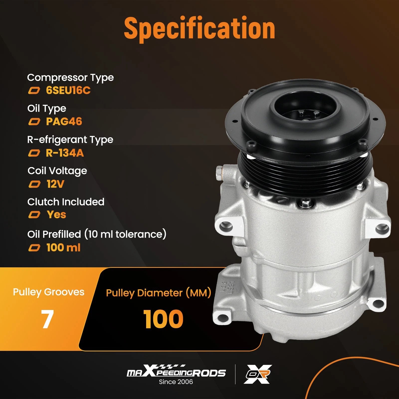 AC Compressor for Toyota Camry RAV4 (2006-2009)
