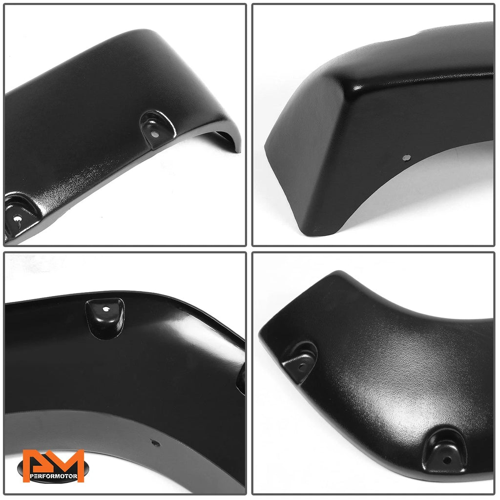 Set of 4 Pocket-Riveted ABS Wheel Fender Flares for Silverado (2003–2007)