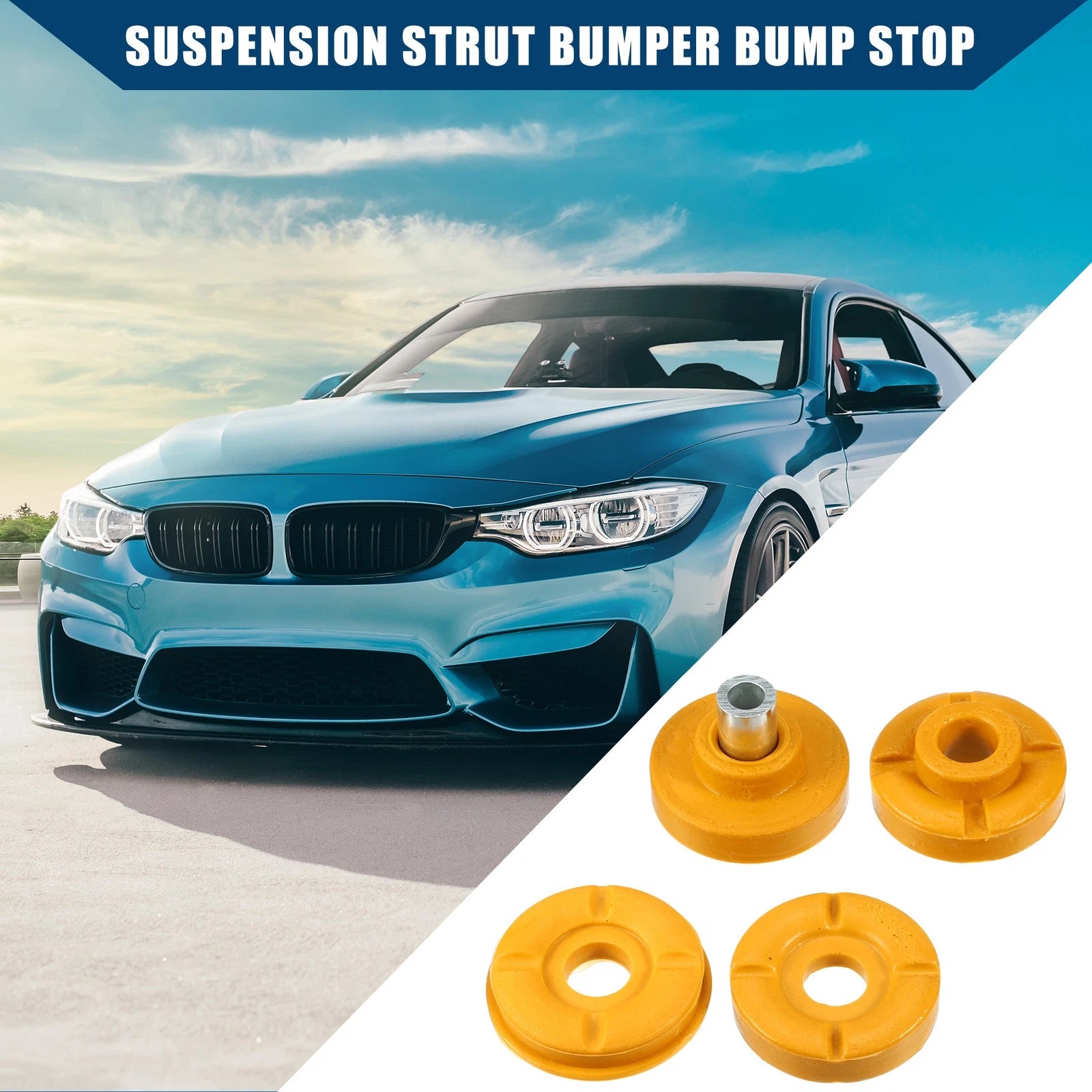 Set of 1 Suspension Strut Bumper for BMW X6 (2014) No.31336776389 Yellow