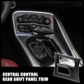 Carbon Fiber Black Central Control Gear Shift Panel Trim for Dodge