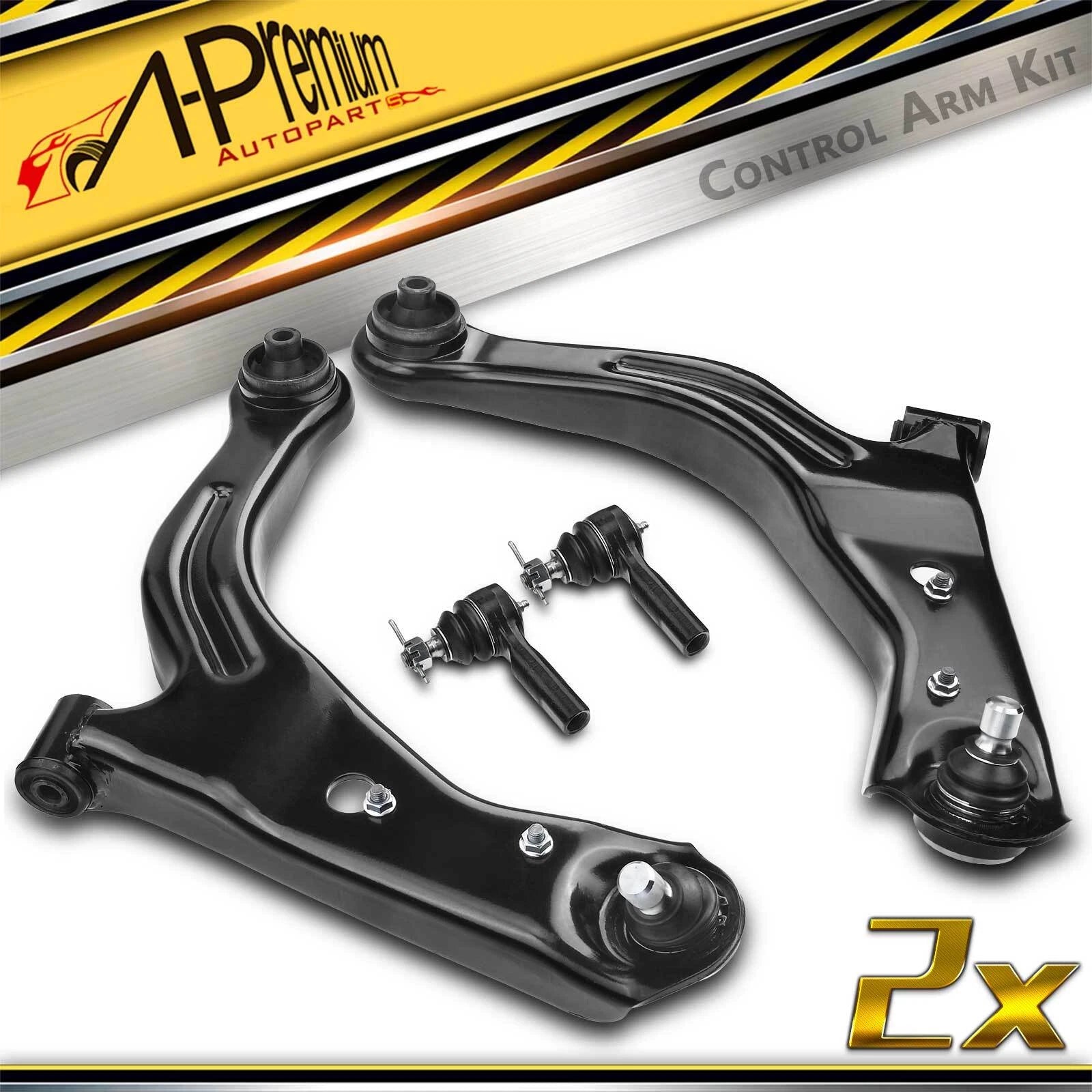 Set of 4 Front Lower Control Arms & Ball Joints for Ford Escape (2001–2012)