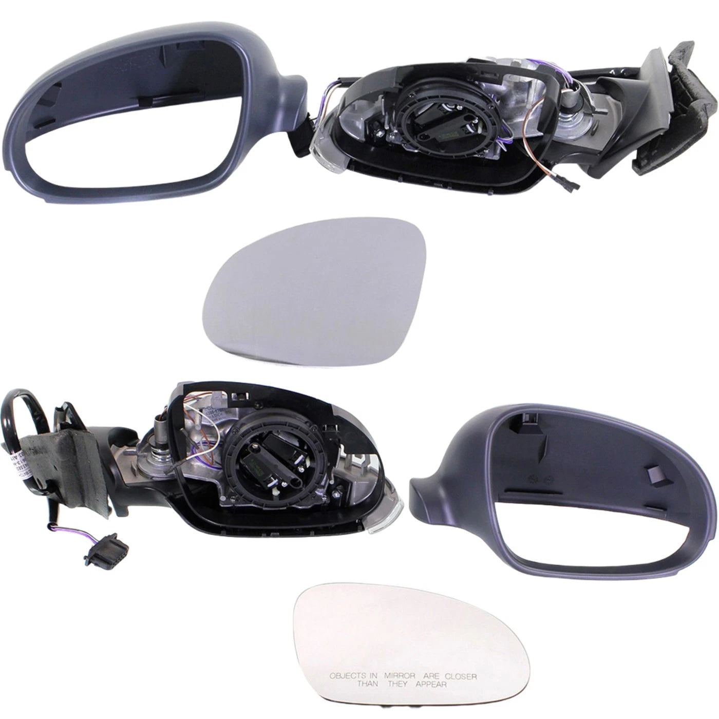 Power Folding Heated Turn Signal Mirrors Pair for VW Passat (2003–2005)