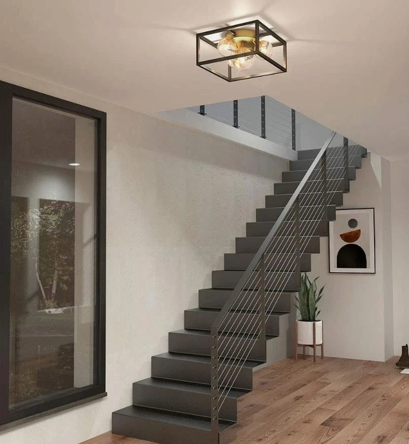 4-Light Flush Mount Ceiling Light for Artika Griffintown (14 in.)