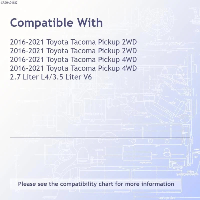 Replacement Radiator for Toyota Tacoma (2016–2023) Heavy Duty Plastic Aluminum