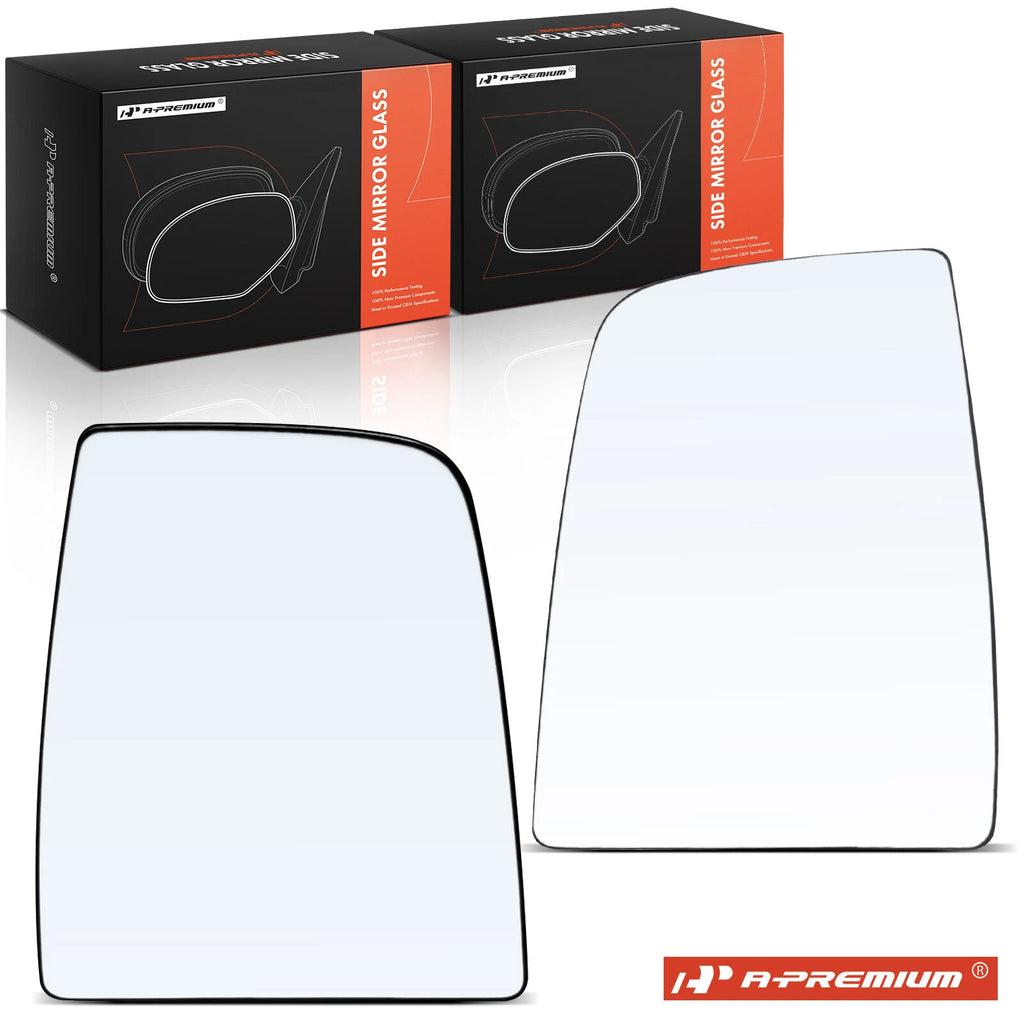 Pair Manual Mirror Glass for Ford Transit 150/250/350 (2015–2020)