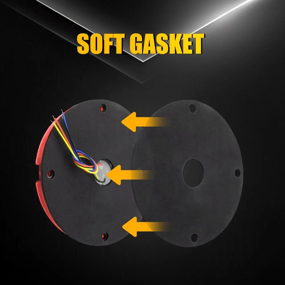2X 7" Round LED Brake Lights for Truck Trailer (Waterproof, 36LED)