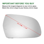 Heated Right Side Mirror Glass for Audi A3 A4 A5 (2010–2013)