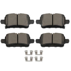 Set of 4 Rear Brake Ceramic Pads for Buick Regal (2019–2020) & Chevrolet Equinox (2018–2021)