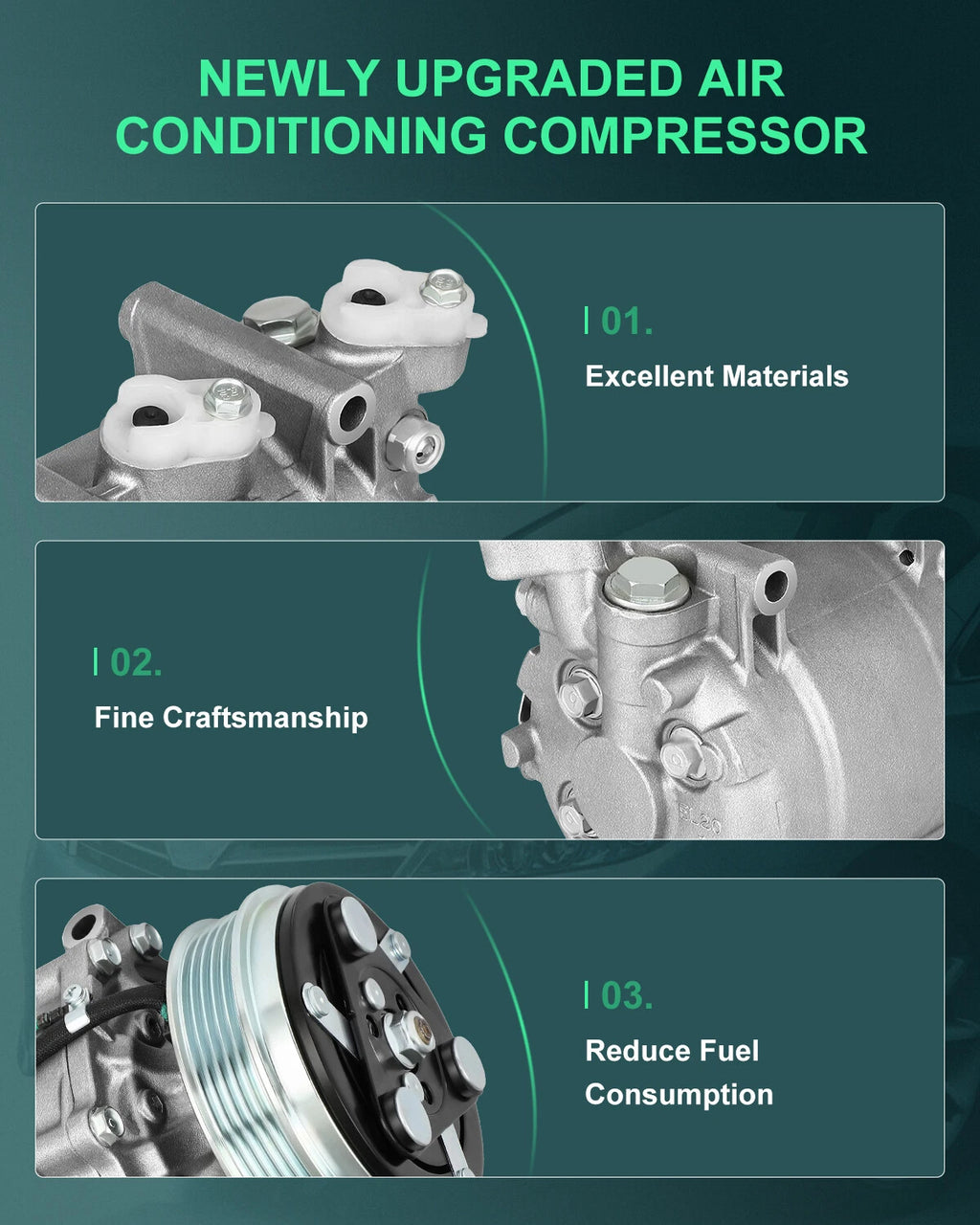 A/C Compressor for Honda Fit 1.5L (2009–2013)