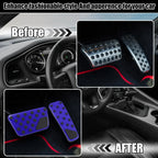 Blue Brake Gas Accelerator Pedal Cover Set for Dodge Charger (2009-2019)
