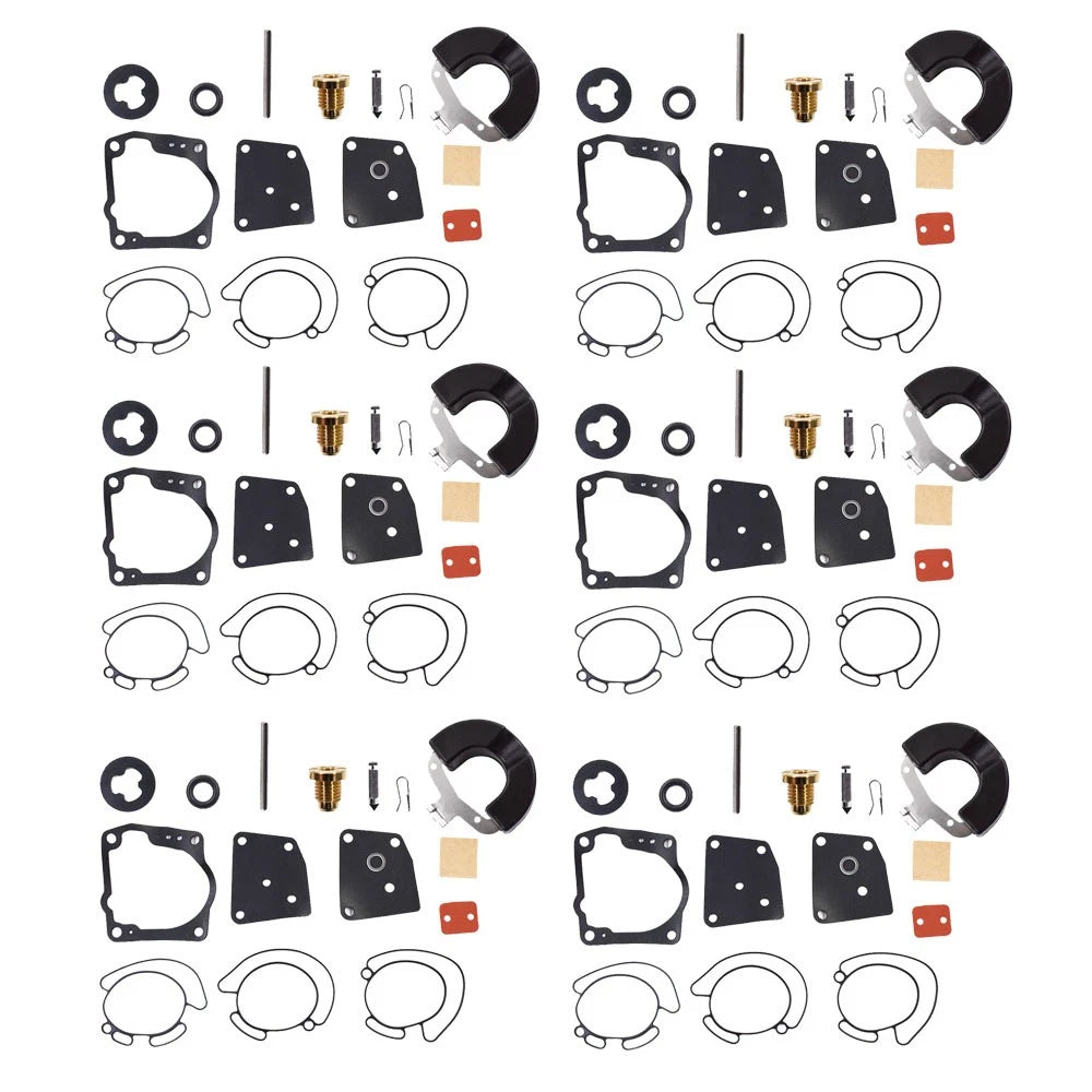 Carburetor Kits 6X for Johnson Evinrude 90-175HP V4 V6 (1990–2000)