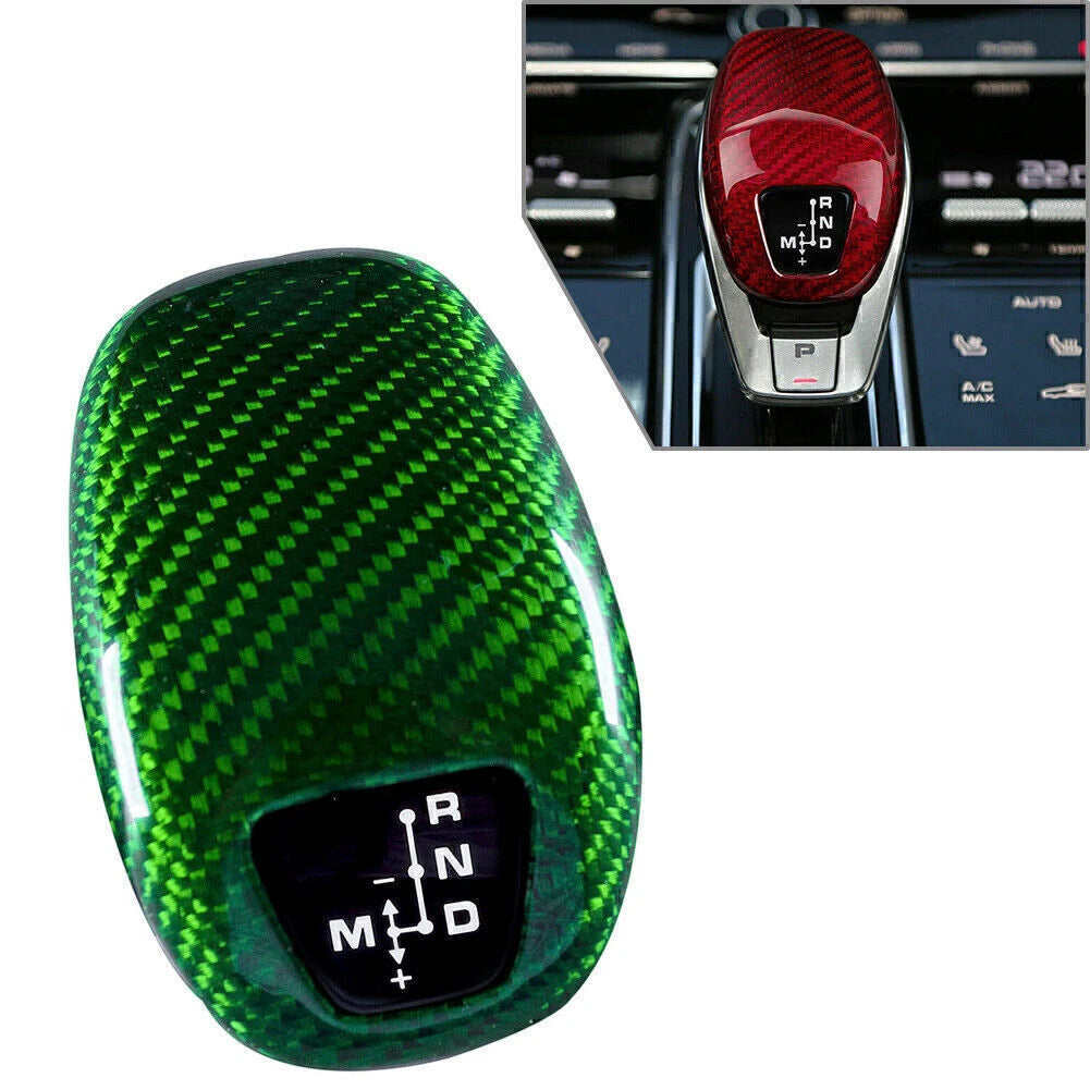 Green Gear Shift Knob Cover Trim for Porsche Panamera 971 (2017–2020)