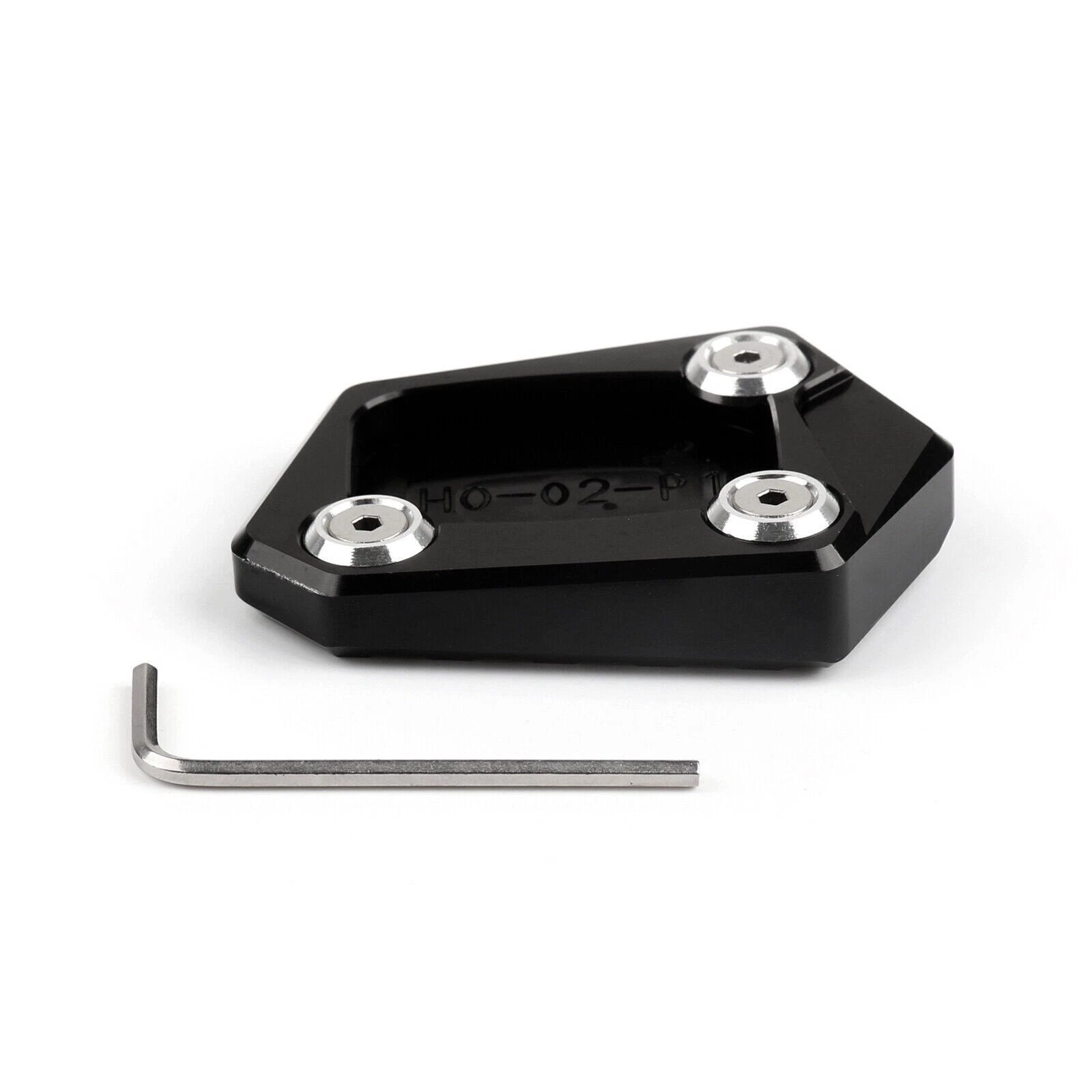 CNC Side Kickstand Extension Plate Pad for Honda CBR250R (2011–2015) Black