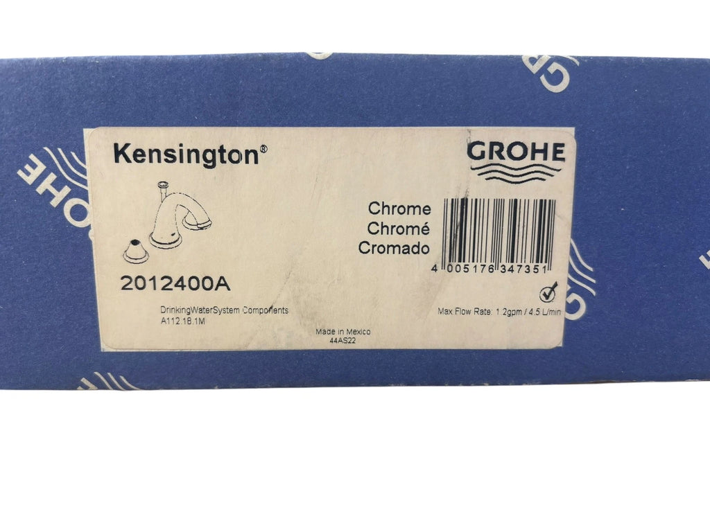 Grohe Kensington 2012400A Chrome Bathroom Faucet 8-Inch 2-Handle 1.2 GPM