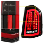Full LED Taillights with LED Reverse/Signal for Chrysler 300 (2011–2014)
