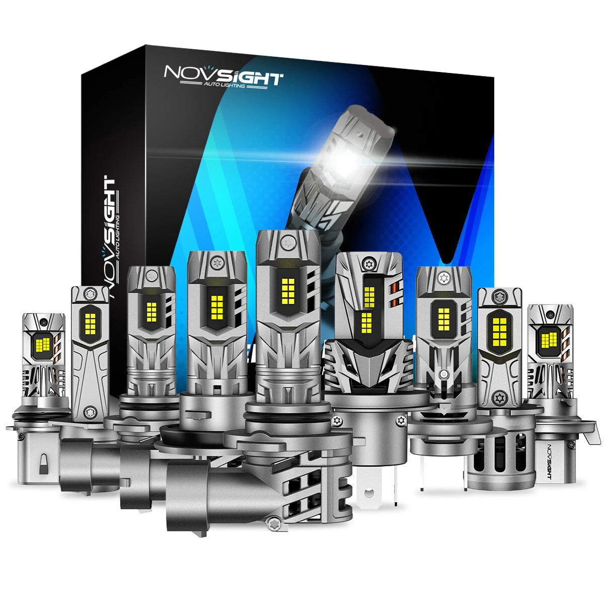 2X LED Headlight Bulbs H7 H4 9005 9006 9007 9004 H13 H11 for
